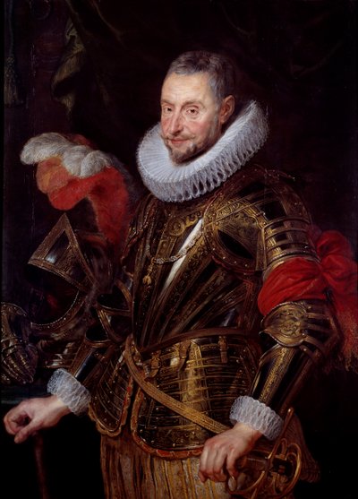 Portret van Ambrogio Spinola, markies van Sesto en Venafro, ridder van het Gulden Vlies door Peter Paul Rubens