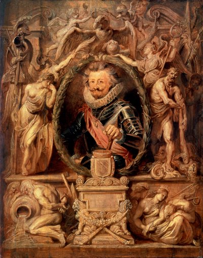 Portret van Charles Bonaventure de Longueval, Graaf van Bucquoy, 1571-1621, 1621 door Peter Paul Rubens