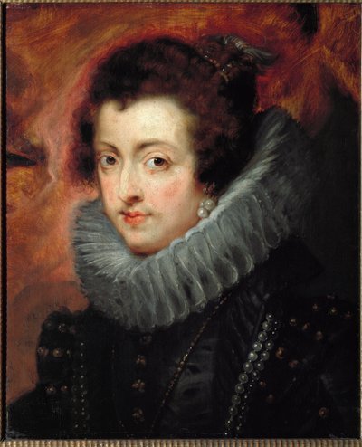 Portret van Elisabeth van Frankrijk (of Elisabeth van Bourbon) door Peter Paul Rubens