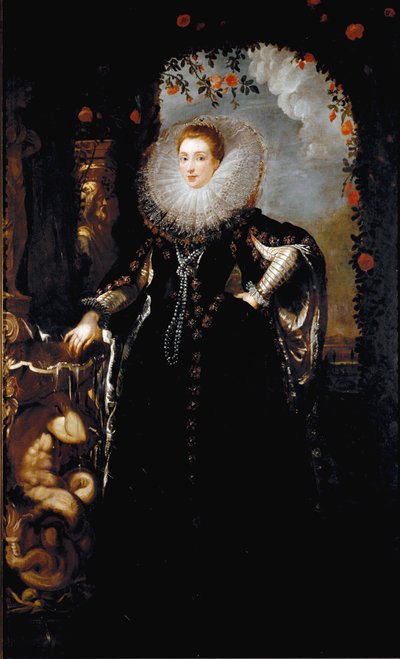 Portret van Giovanna Spinola Pavese door Peter Paul Rubens