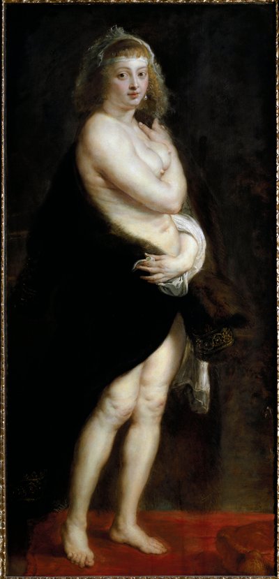 Portret van Helena Fourment, ook wel kleine pelisse genoemd door Peter Paul Rubens