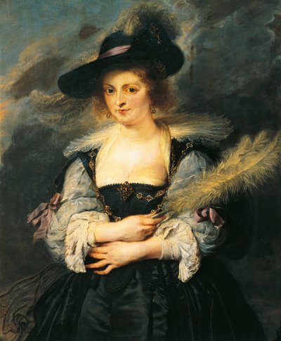 Portret van Helene Fourment (detail) door Peter Paul Rubens