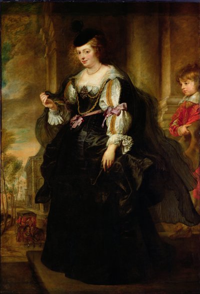 Portret van Helene Fourment met een Koets, ca. 1639 door Peter Paul Rubens