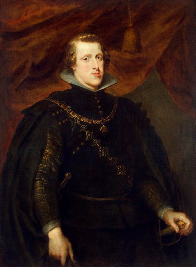 Portret van koning Filips IV van Spanje, van de Spaanse Nederlanden en koning van Portugal, ca. 1628-1629 door Peter Paul Rubens