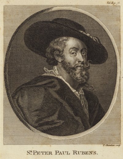 Portret van Peter Paul Rubens door Peter Paul Rubens