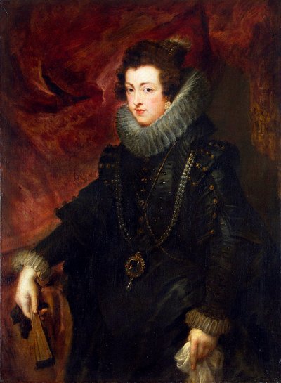 Portret van koningin Elisabeth van Frankrijk 1602-1644, koningin-gemalin van Spanje, c1628-1629 door Peter Paul Rubens