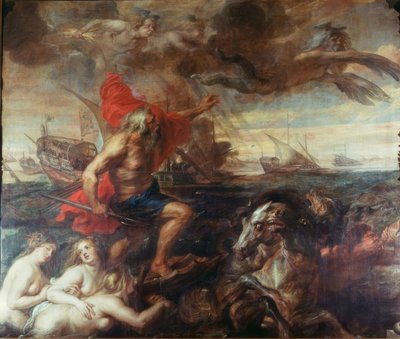 Quos ego! – Neptunus kalmeert de golven door Peter Paul Rubens