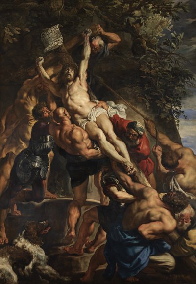 De Kruisoprichting, centraal paneel door Peter Paul Rubens