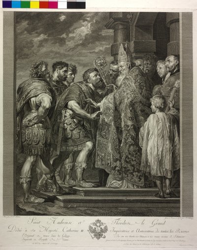 Sint Ambrosius van Milaan door Peter Paul Rubens