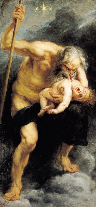 Saturnus verslindt zijn zoon door Peter Paul Rubens