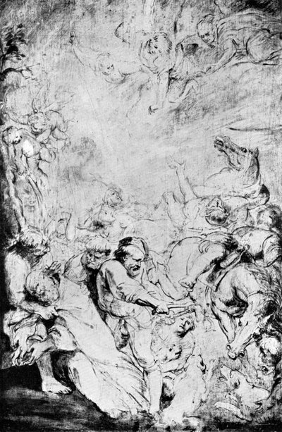 Schets van het Martelaarschap van St. Livinus, ca. 1633, 1933 door Peter Paul Rubens