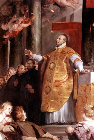 St. Ignatius van Loyola, 16e-eeuwse Spaanse soldaat en oprichter van de Jezuïeten door Peter Paul Rubens