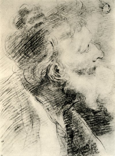 Studie voor het hoofd van een oude man, 1913 door Peter Paul Rubens