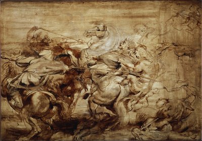 Studie voor de leeuwenjacht door Peter Paul Rubens