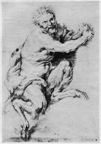 Studie van een sater, 1913 door Peter Paul Rubens