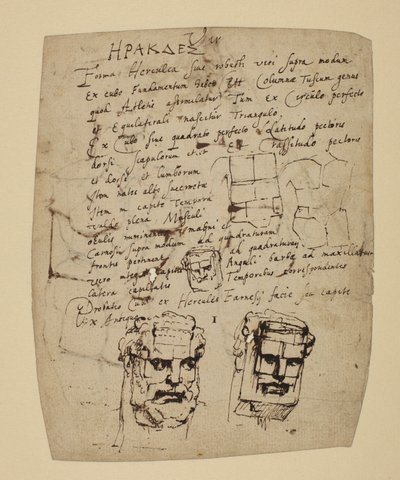 Studie van de Farnese Hercules door Peter Paul Rubens