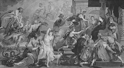 De apotheose van Hendrik IV en de proclamatie van het regentschap van Maria de