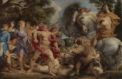 De Calydonische everzwijnjacht, c.1611-2 door Peter Paul Rubens