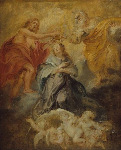 De Kroning van de Maagd door Peter Paul Rubens