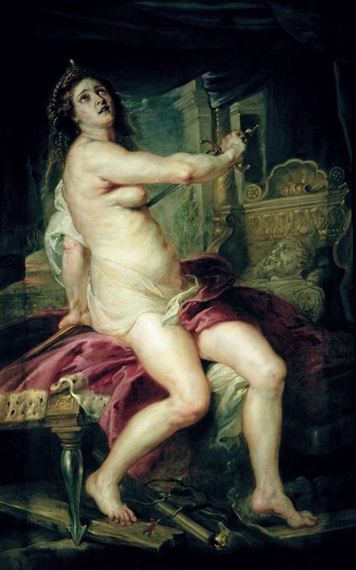 De dood van Dido door Peter Paul Rubens