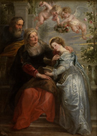 De Opvoeding van Maria, c.1630-35 door Peter Paul Rubens