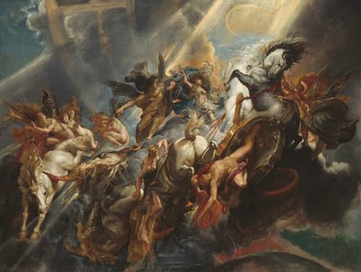 De val van Phaëton door Peter Paul Rubens