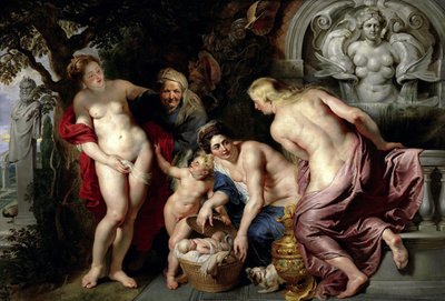 Het vinden van het kind Erichthonius, ca. 1615 door Peter Paul Rubens