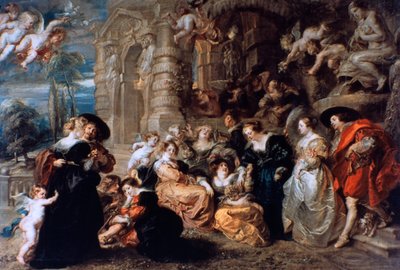 De tuin van de liefde door Peter Paul Rubens