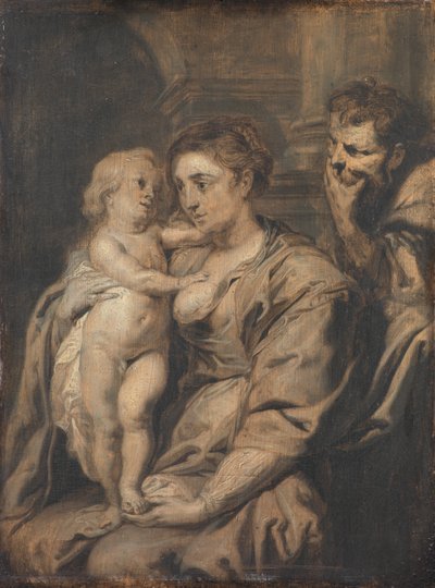 De Heilige Familie door Peter Paul Rubens