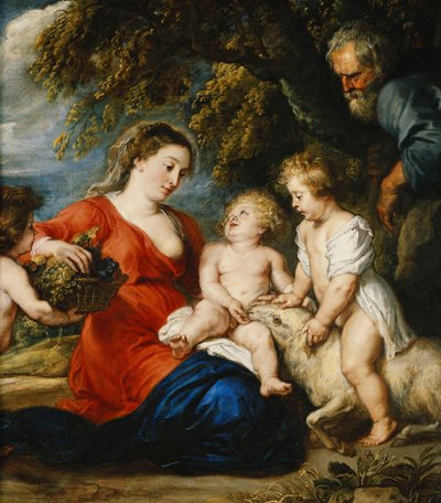De Heilige Familie met de Jonge Sint Johannes de Doper door Peter Paul Rubens