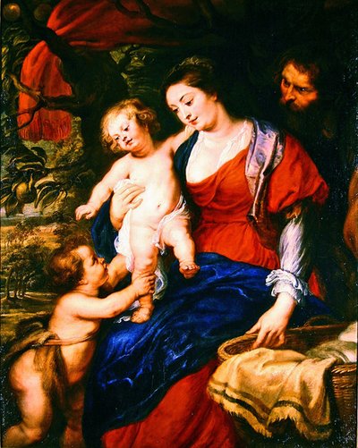 De Heilige Familie met de Jonge St. Johannes door Peter Paul Rubens