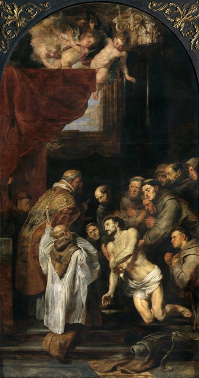 De Laatste Communie van Sint Franciscus, 1619 door Peter Paul Rubens