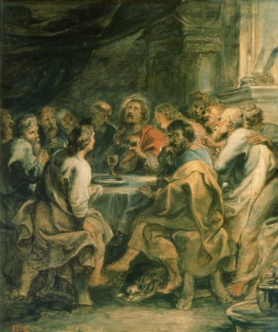 Het laatste avondmaal, ca. 1630-31 door Peter Paul Rubens