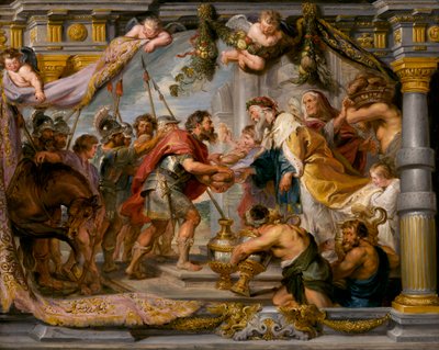 De ontmoeting van Abraham en Melchizedek, ca. 1626 door Peter Paul Rubens