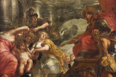 Het Rubens plafond, Banqueting House, Whitehall, ca. 1629-34 door Peter Paul Rubens