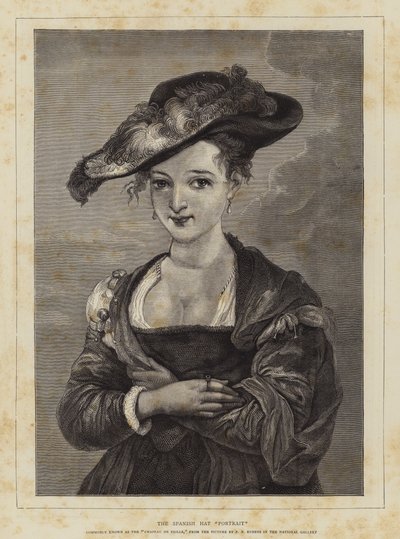 Het Spaanse Hoed Portret door Peter Paul Rubens