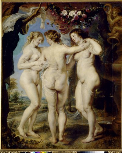 De drie Gratiën door Peter Paul Rubens