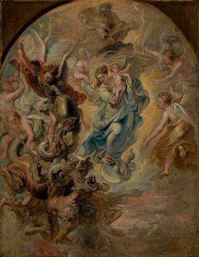 De Maagd als de Vrouw van de Apocalyps, c.1623-4 door Peter Paul Rubens