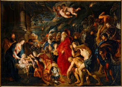De aanbidding van de drie wijzen door Peter Paul Rubens
