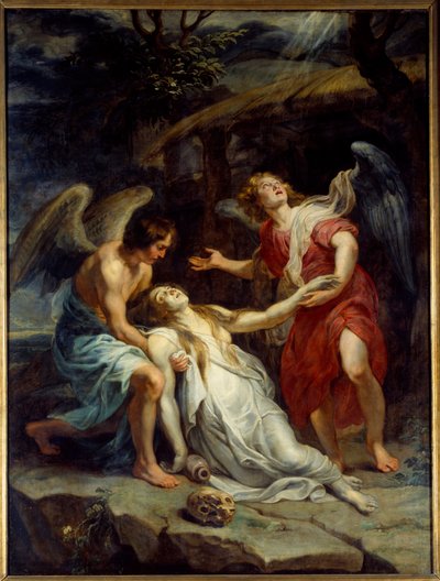 De extase van Sint Maria Magdalena door Peter Paul Rubens