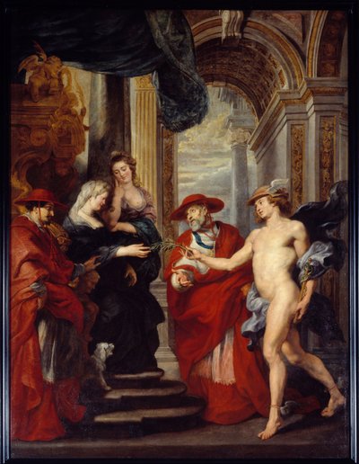 De handel van Angoulême op 30 april 1619 of de verzoening van Marie de Medicis met haar zoon Lodewijk XIII door Peter Paul Rubens