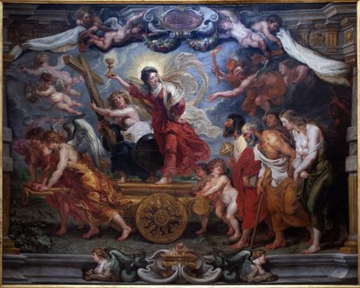 De triomf van het katholieke geloof door Peter Paul Rubens