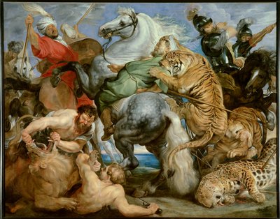 De tijgerjacht door Peter Paul Rubens