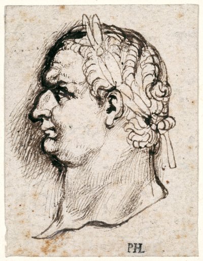 Titus, uit tien tekeningen van acht van de eerste twaalf Caesars, naar de medailles van Giovanni da Cavino door Peter Paul Rubens