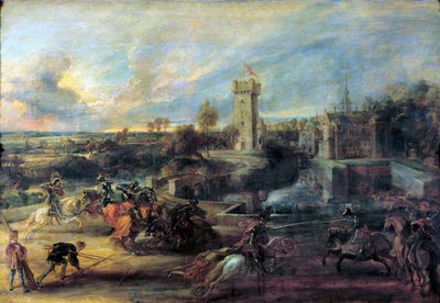 Toernooi voor Kasteel Steen door Peter Paul Rubens