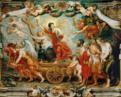 Triomf van het Geloof. Allegorie van de overwinning van het Katholieke geloof over de Reformatie door Peter Paul Rubens