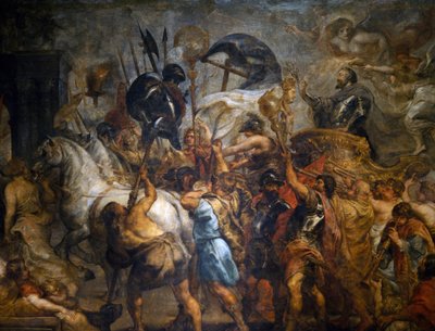 Triomfantelijke intocht van Hendrik IV in Parijs (22 maart) door Peter Paul Rubens
