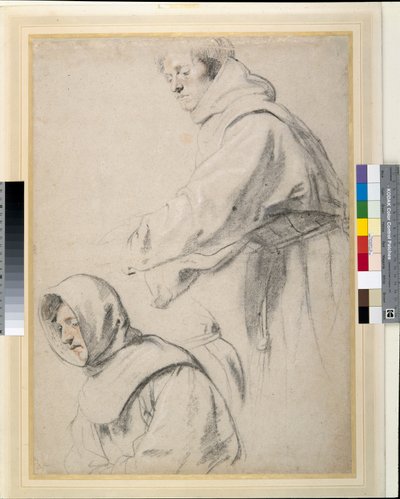 Twee Franciscaner monniken door Peter Paul Rubens