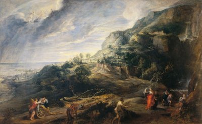 Odysseus op het eiland van de Faiaken door Peter Paul Rubens