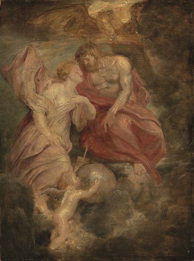 Venus smeekt Jupiter door Peter Paul Rubens